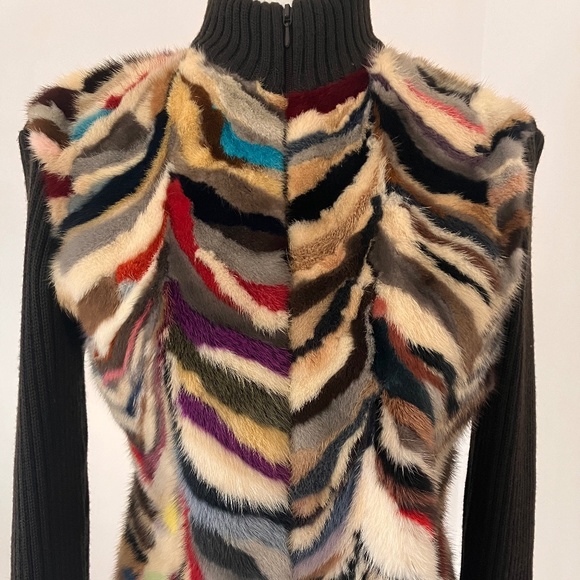 Vintage Mink and Wool Sweater/Jacket - Picture 5 of 15